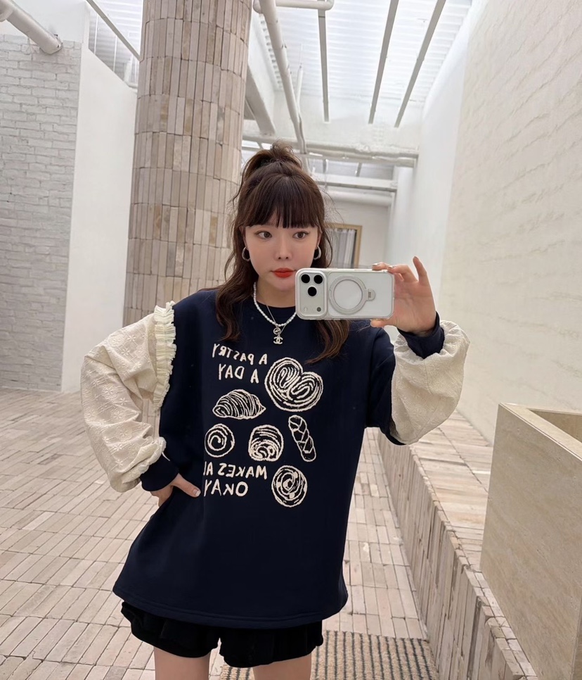 LOVABLE東大門㊣直郵女裝新品25秋冬人氣熱賣時尚推薦真品衛衣LOVABLE衛衣