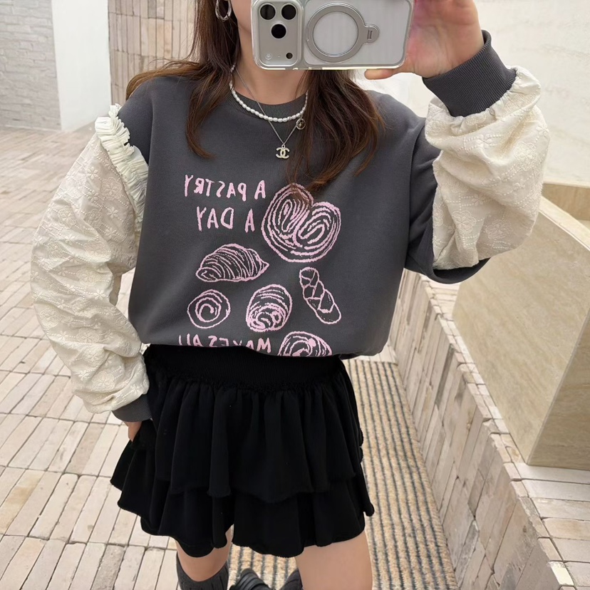 LOVABLE東大門㊣直郵女裝新品25秋冬人氣熱賣時尚推薦真品衛衣LOVABLE衛衣