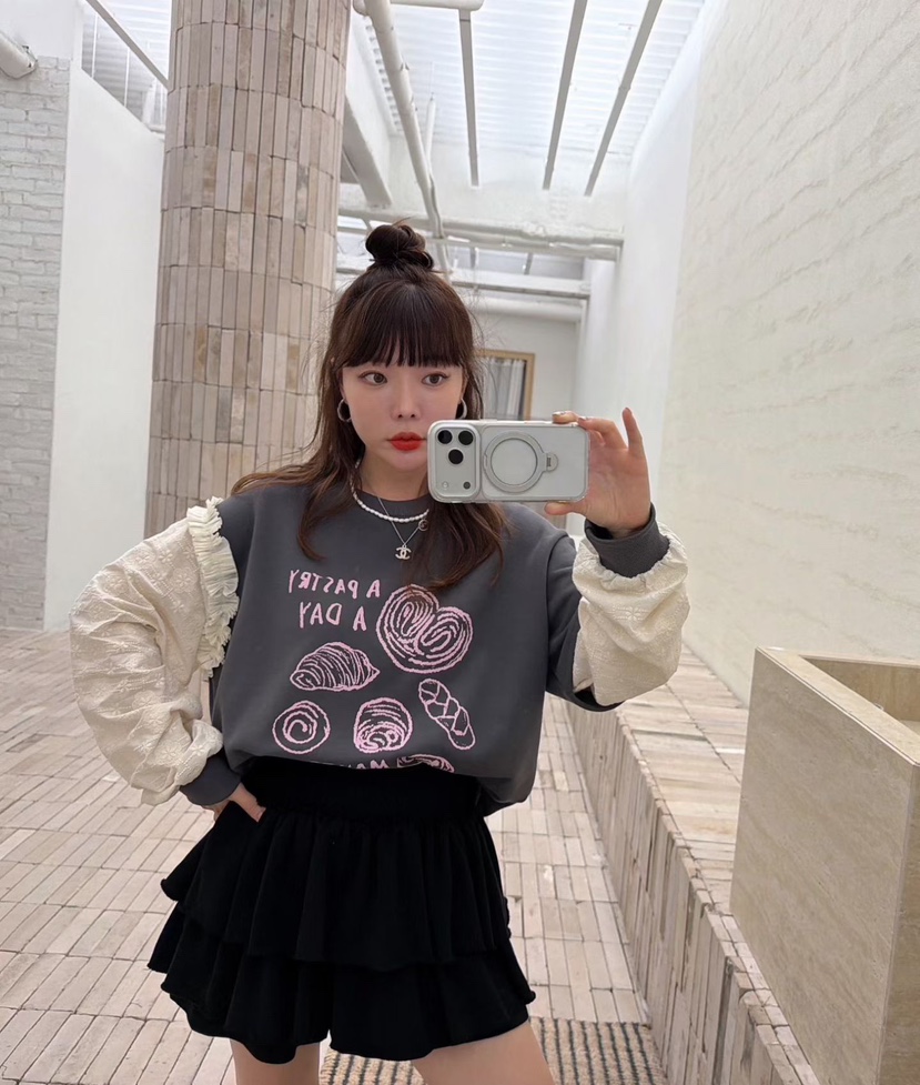 LOVABLE東大門㊣直郵女裝新品25秋冬人氣熱賣時尚推薦真品衛衣LOVABLE衛衣
