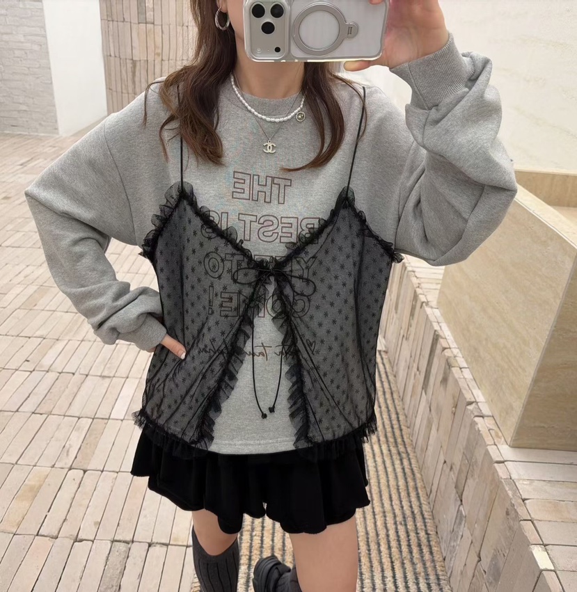 LOVABLE韓國直郵㊣女士新品人氣休閑時尚職業推薦熱賣25秋冬衛衣LOVABLE衛衣