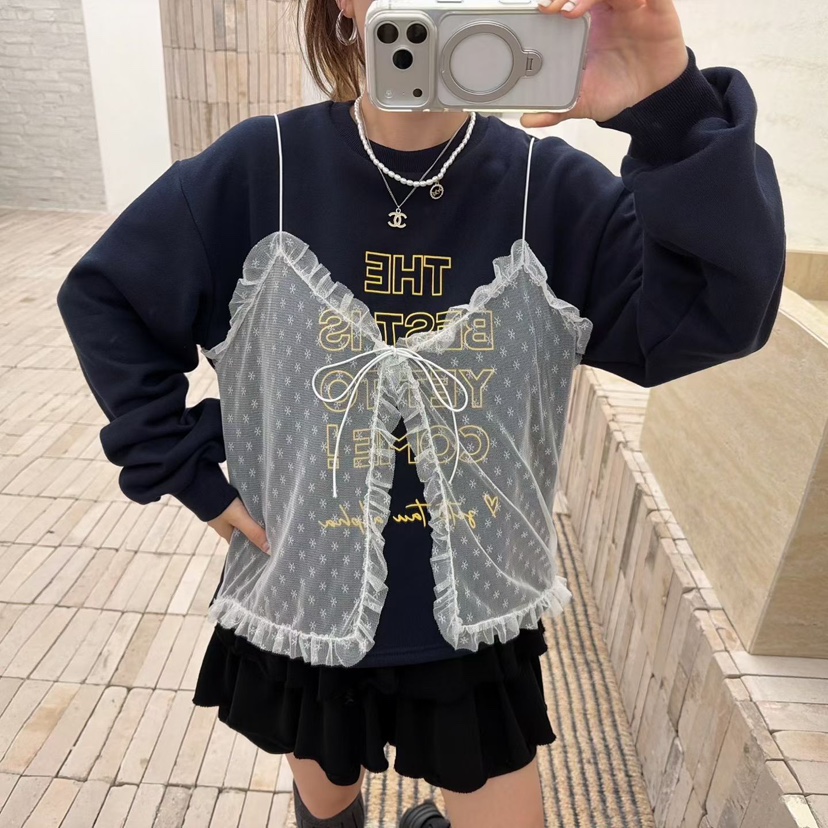 LOVABLE韓國直郵㊣女士新品人氣休閑時尚職業推薦熱賣25秋冬衛衣LOVABLE衛衣