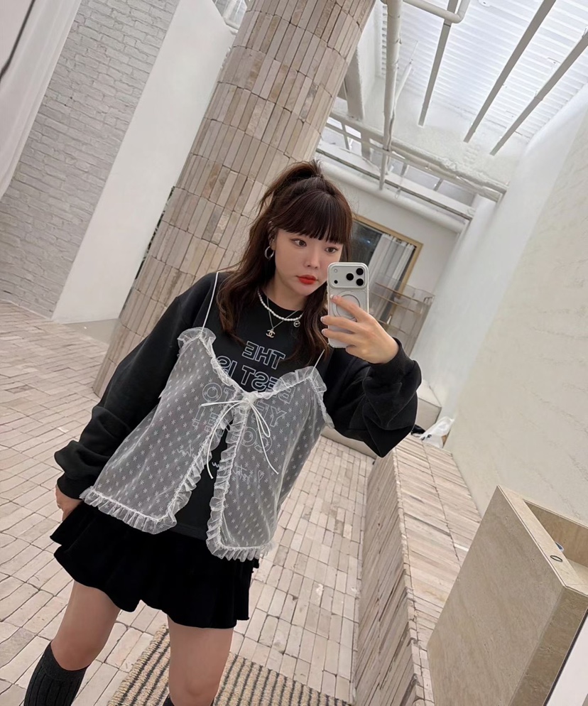 LOVABLE韓國直郵㊣女士新品人氣休閑時尚職業推薦熱賣25秋冬衛衣LOVABLE衛衣
