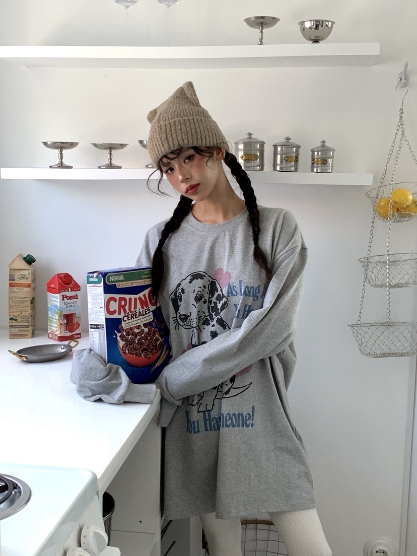 OURWAVE/OUR ROOM東大門㊣直郵女裝新品職業推薦25秋冬長袖T恤Our Wave/Our Room長袖T恤
