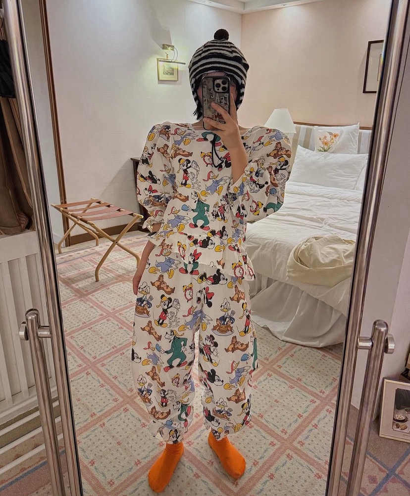 OURWAVE/OUR ROOM東大門㊣代購女裝新品真品時尚睡衣兩件套Our Wave/Our Room睡衣