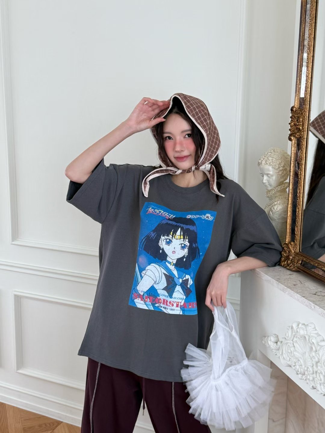 POPO東大門㊣代購女裝新品休閑推薦熱賣職業25秋冬人氣時尚T恤POPOT恤圖色3