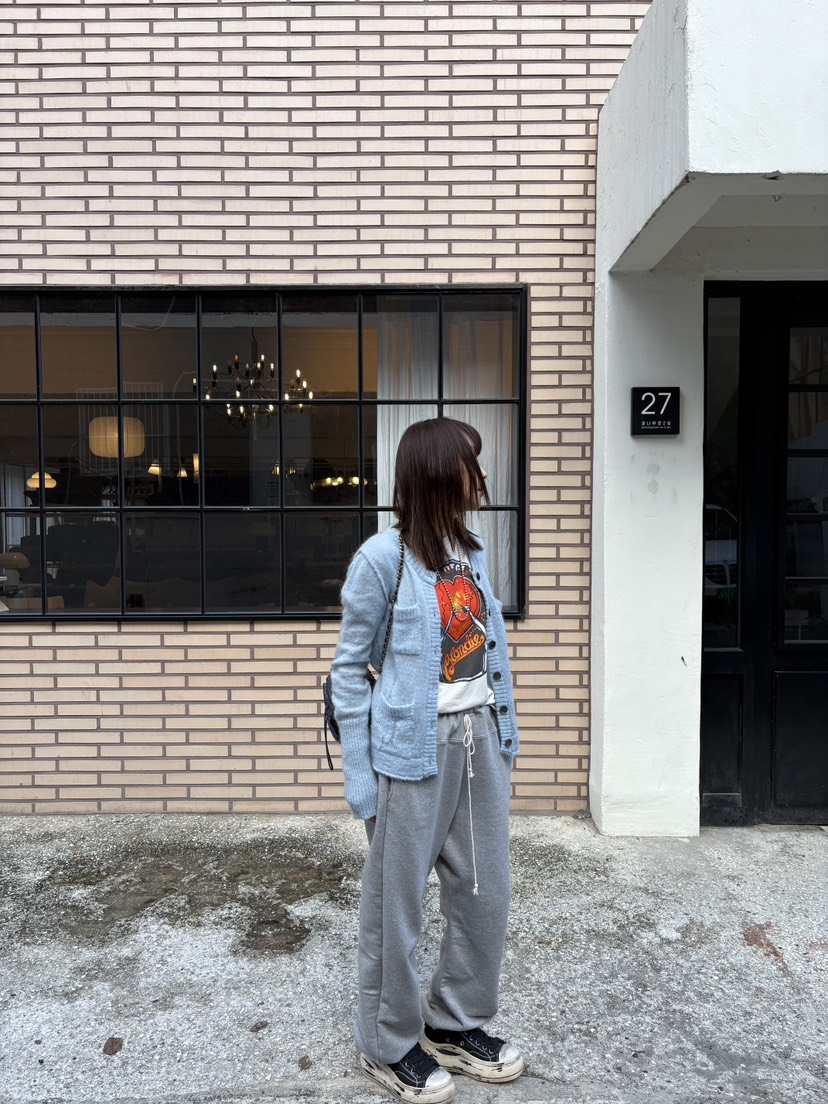 FRANC—L韓國代購㊣女裝新款25秋冬人氣真品休閑毛衣粗花呢FRANC毛衣