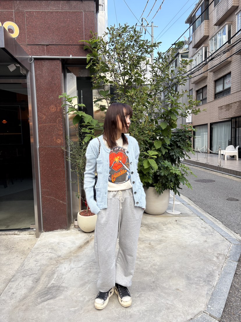 FRANC—L韓國代購㊣女裝新款25秋冬人氣真品休閑毛衣粗花呢FRANC毛衣