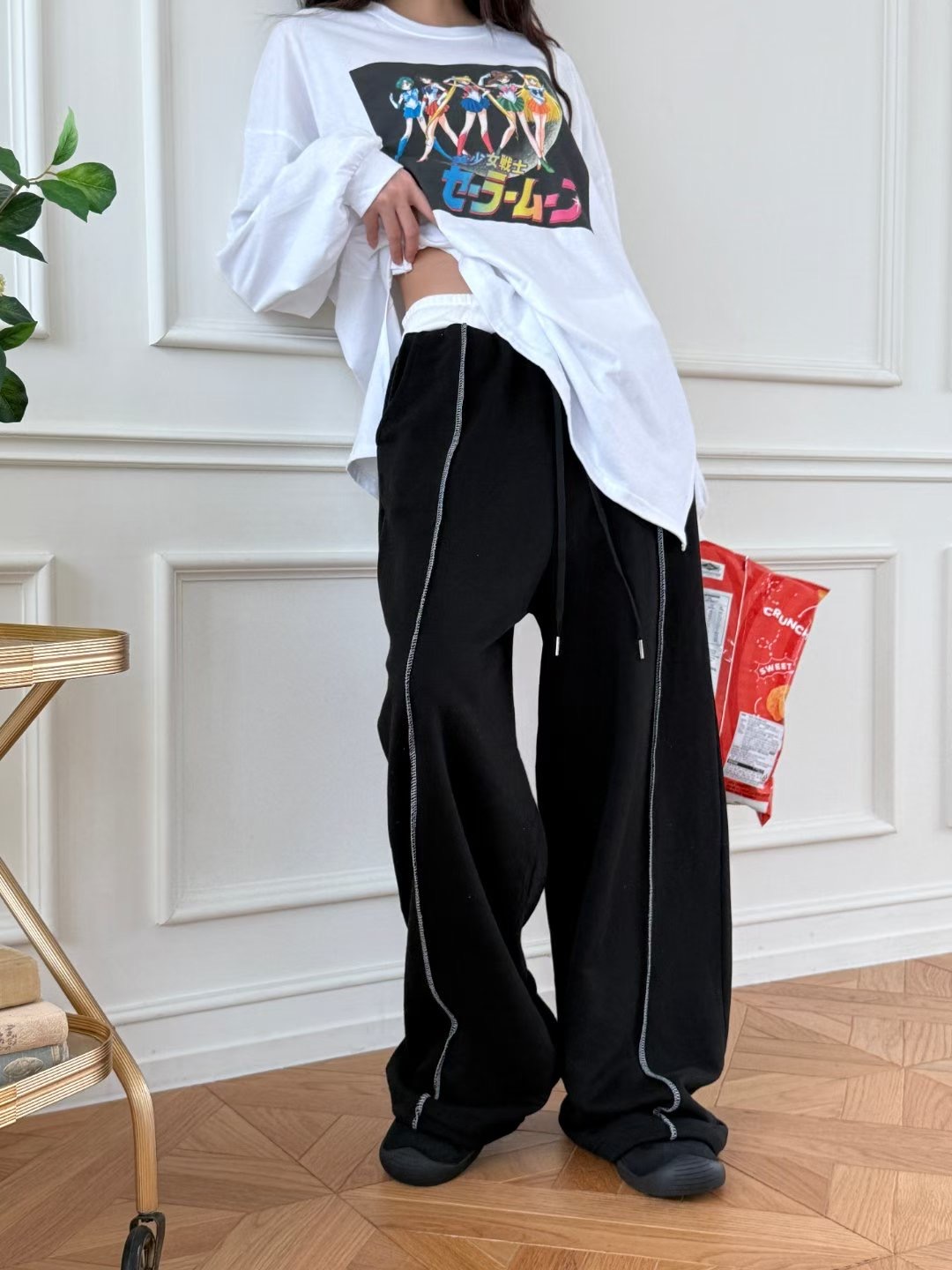 POPO東大門㊣直郵女裝新款25秋冬人氣休閑推薦職業熱賣休閑褲POPO休閑褲圖色3