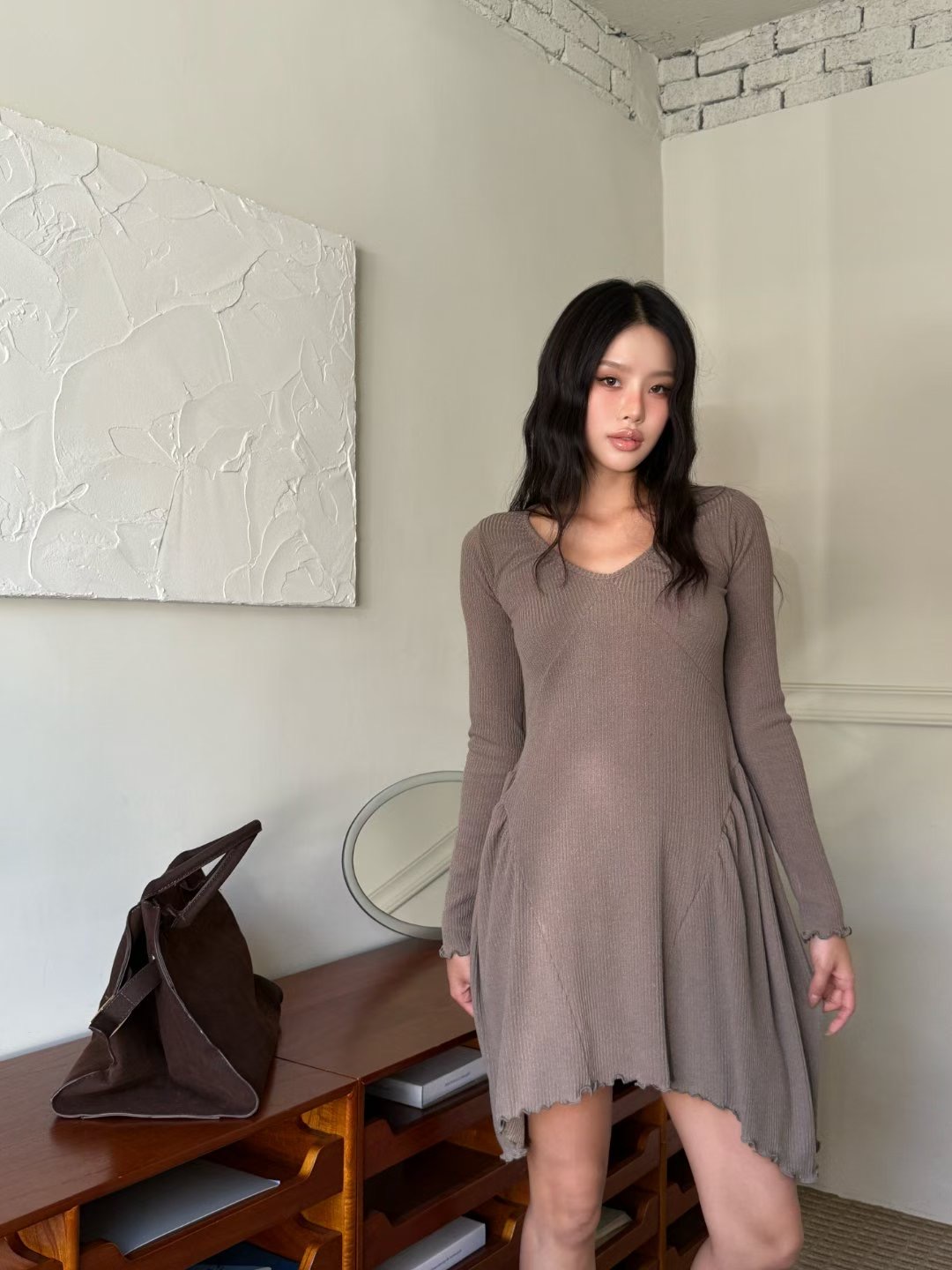 POPO東大門㊣代購女士新款時尚推薦熱賣真品職業休閑連衣裙POPO連衣裙