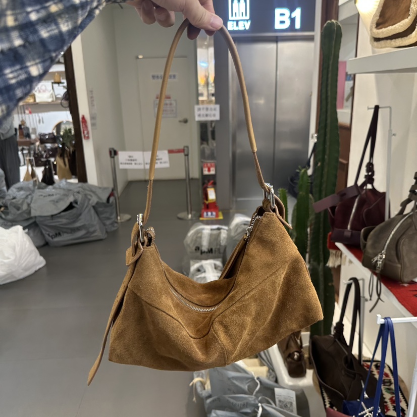 HOSA東大門㊣代購女士新品時尚推薦真品熱賣休閑單肩斜跨包HOSA單肩/斜跨包圖色2淺棕色
