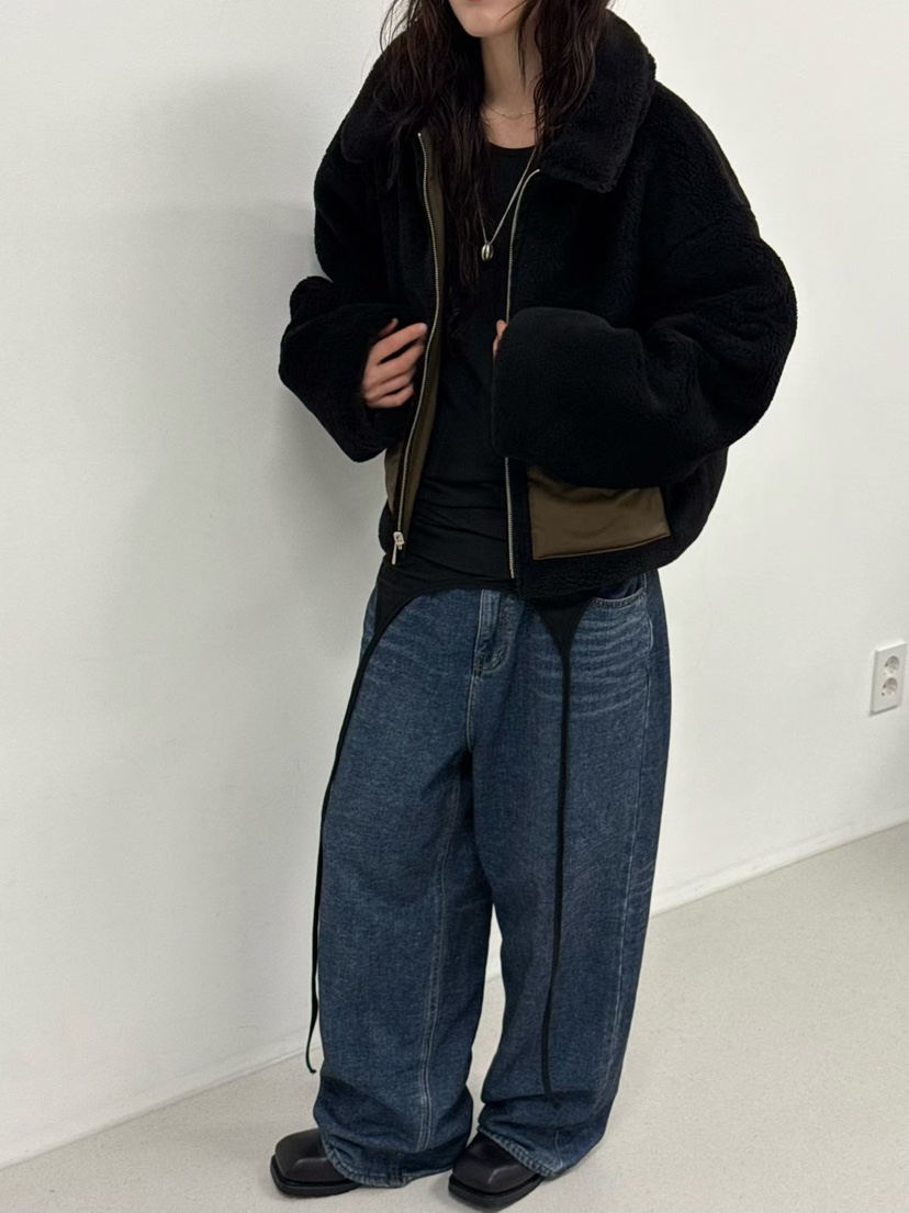 MINIMUZE韓國直郵㊣女裝新款熱賣時尚職業休閑人氣短款大衣MINIMUZE短款大衣