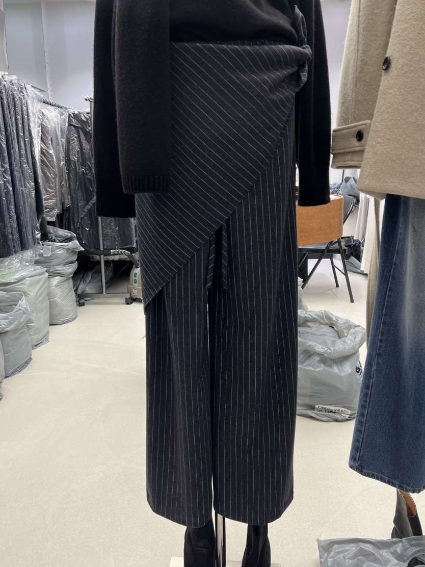 NOVUS東大門㊣直郵女士新品休閑時尚熱賣25秋冬套裝羊毛套裝條紋NOVUS套裝圖色2