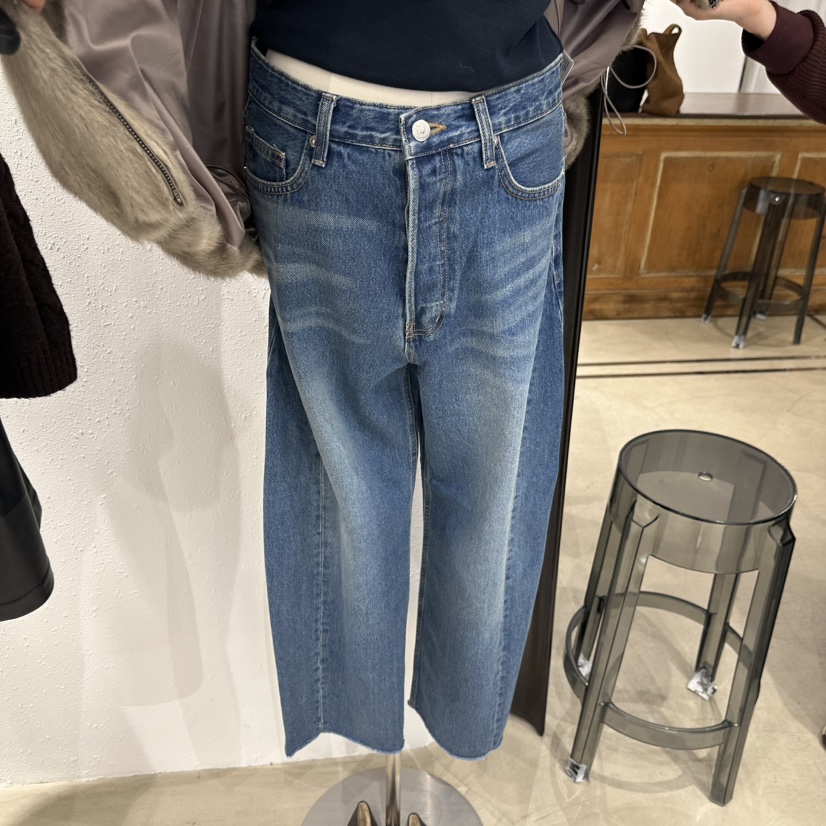 ACKER韓國直郵㊣女裝新款休閑熱賣25秋冬真品職業時尚牛仔褲ACKER牛仔褲