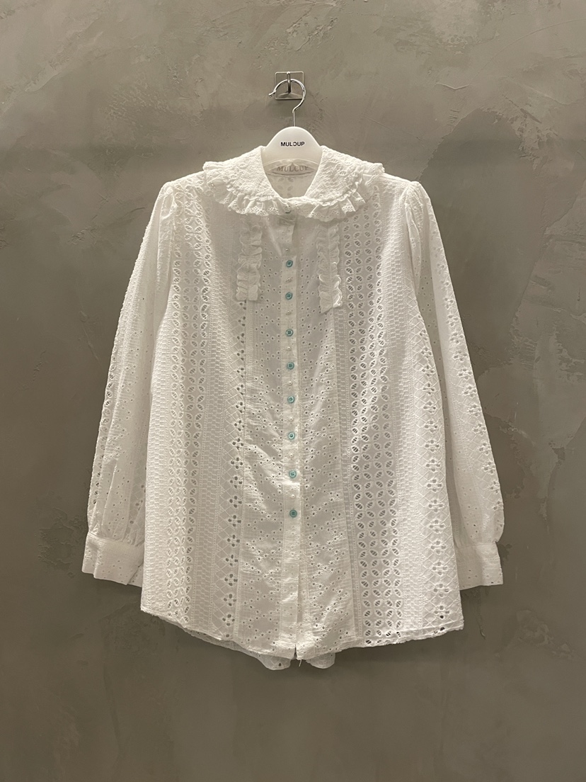 MULCUP東大門㊣代購女裝新品時尚人氣真品25秋冬襯衫蕾絲衫MULCUP襯衫/蕾絲衫