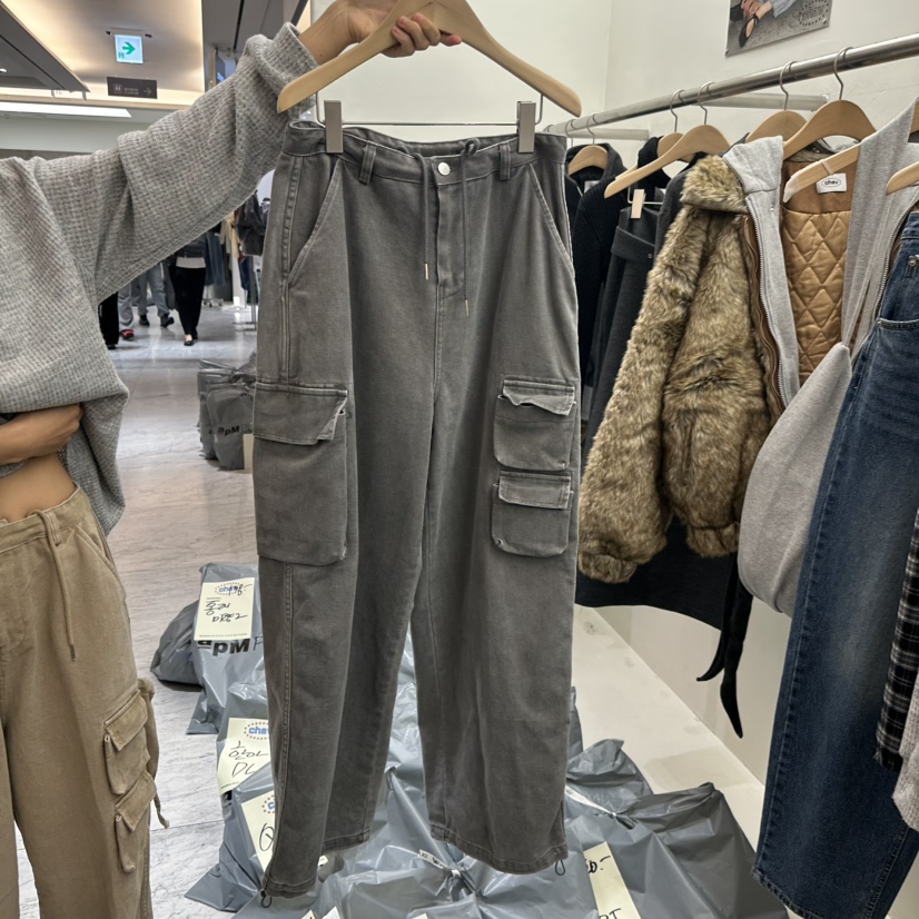CHAV東大門㊣代購女裝新品時尚職業推薦真品休閑休閑褲工裝褲CHAV休閑褲圖色2