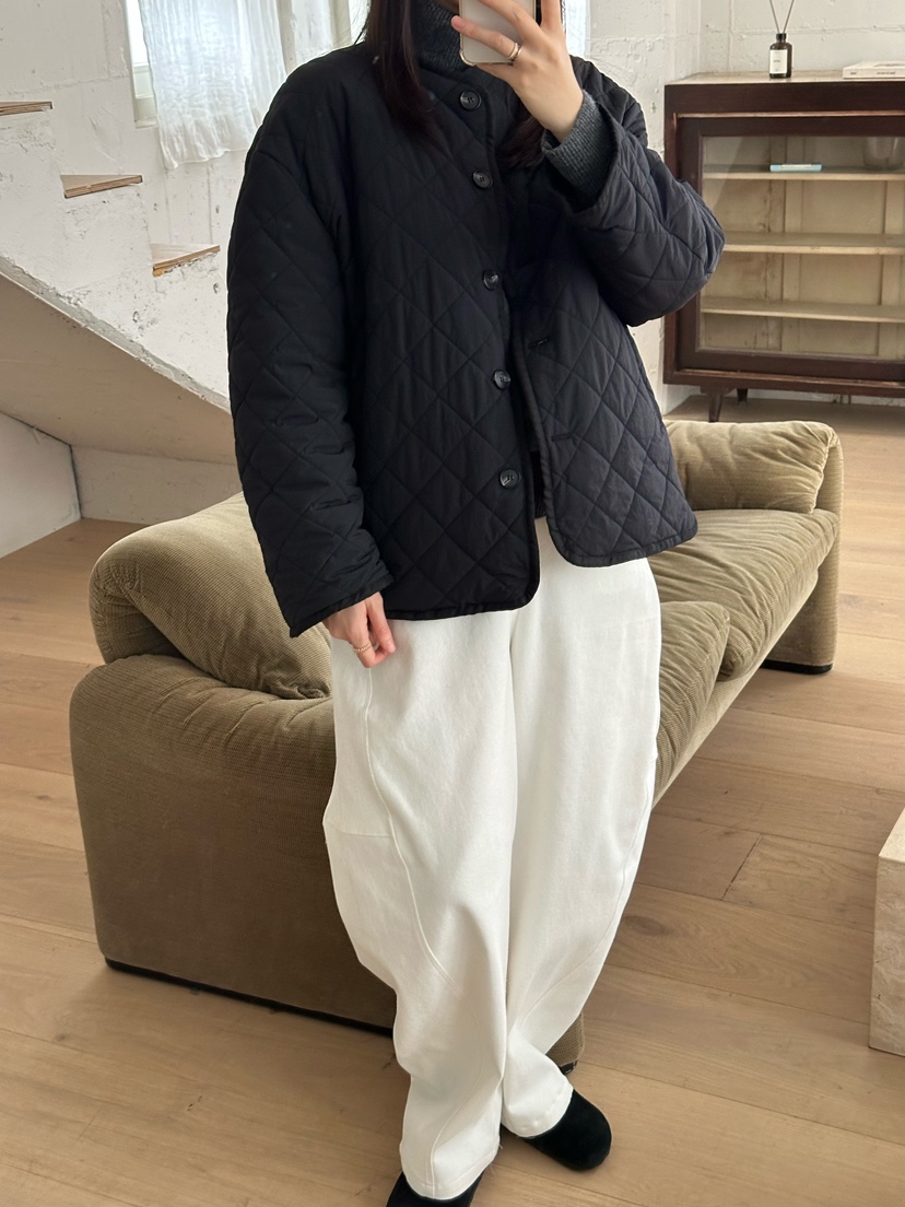 LE VASE東大門㊣代購女士新品職業25秋冬熱賣夾克柔軟絎縫LE VASE夾克圖色3