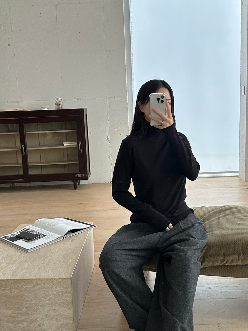 LE VASE韓國直郵㊣女士新品推薦時尚人氣職業真品休閑長袖T恤LE VASE長袖T恤