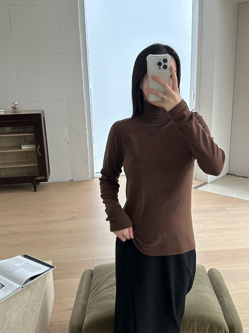 LE VASE韓國直郵㊣女士新品推薦時尚人氣職業真品休閑長袖T恤LE VASE長袖T恤圖色2