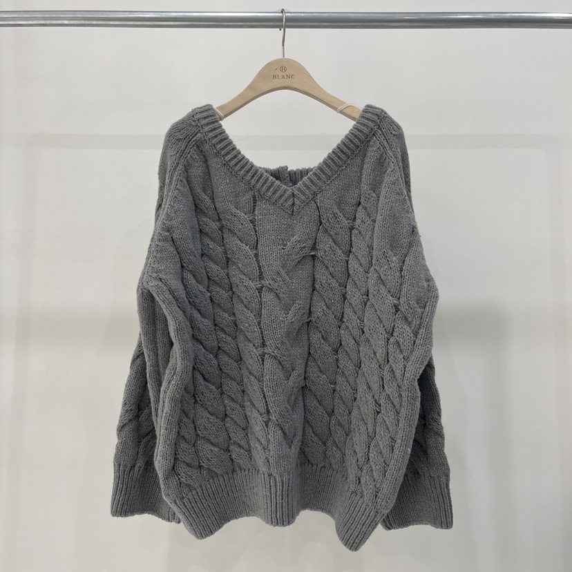 BLANC-A東大門㊣代購女裝新品25秋冬人氣真品時尚職業針織衫BLANC-A針織衫圖色2