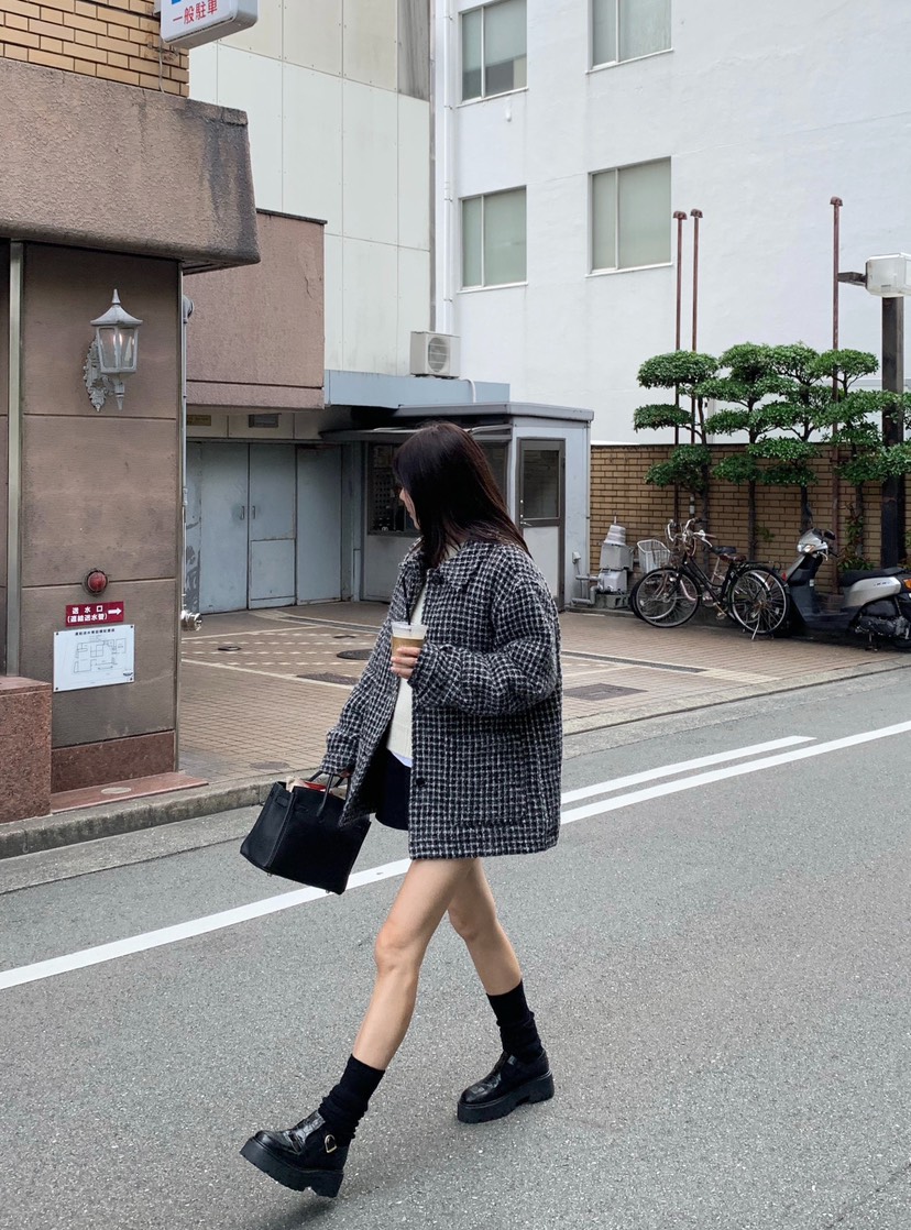 COURGETTE東大門㊣直郵女裝新款推薦休閑時尚25秋冬人氣夾克COURGETTE夾克