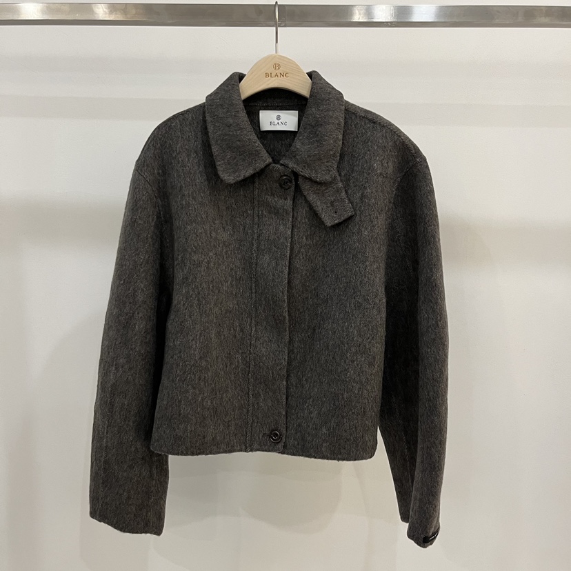 BLANC-A韓國直郵㊣女士新品休閑推薦熱賣時尚25秋冬短款大衣BLANC-A短款大衣圖色2