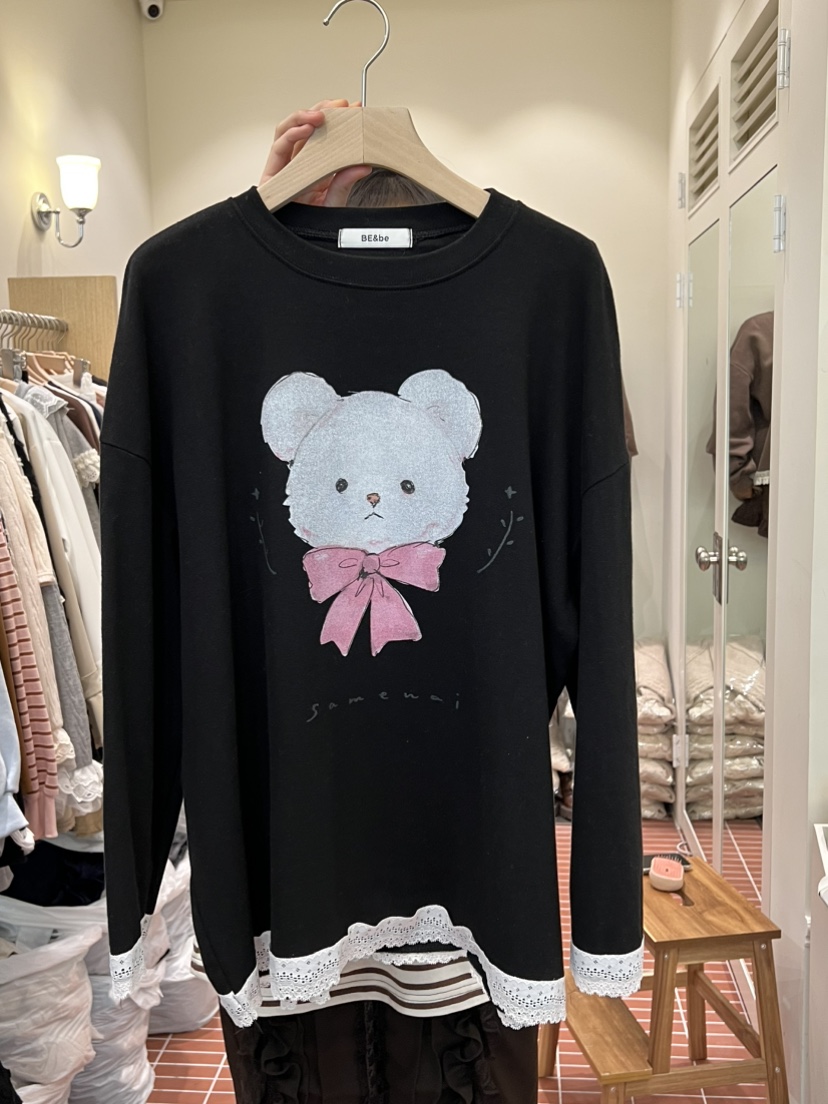 BE&BE東大門㊣實拍女士新品職業人氣熱賣真品休閑長袖T恤BE&be長袖T恤圖色2