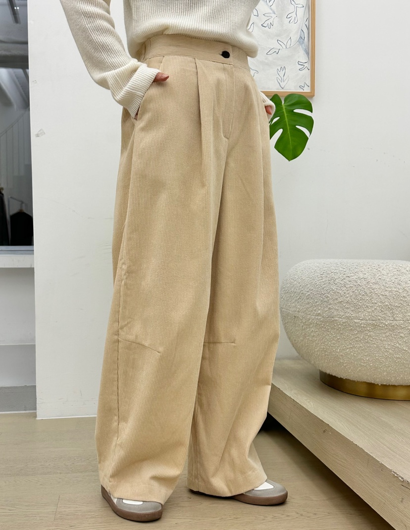 BUT韓國代購㊣女士新品真品熱賣時尚職業推薦休閑休閑褲拉絨button休閑褲