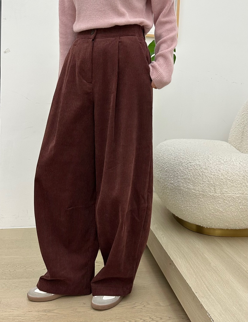 BUT韓國代購㊣女士新品真品熱賣時尚職業推薦休閑休閑褲拉絨button休閑褲