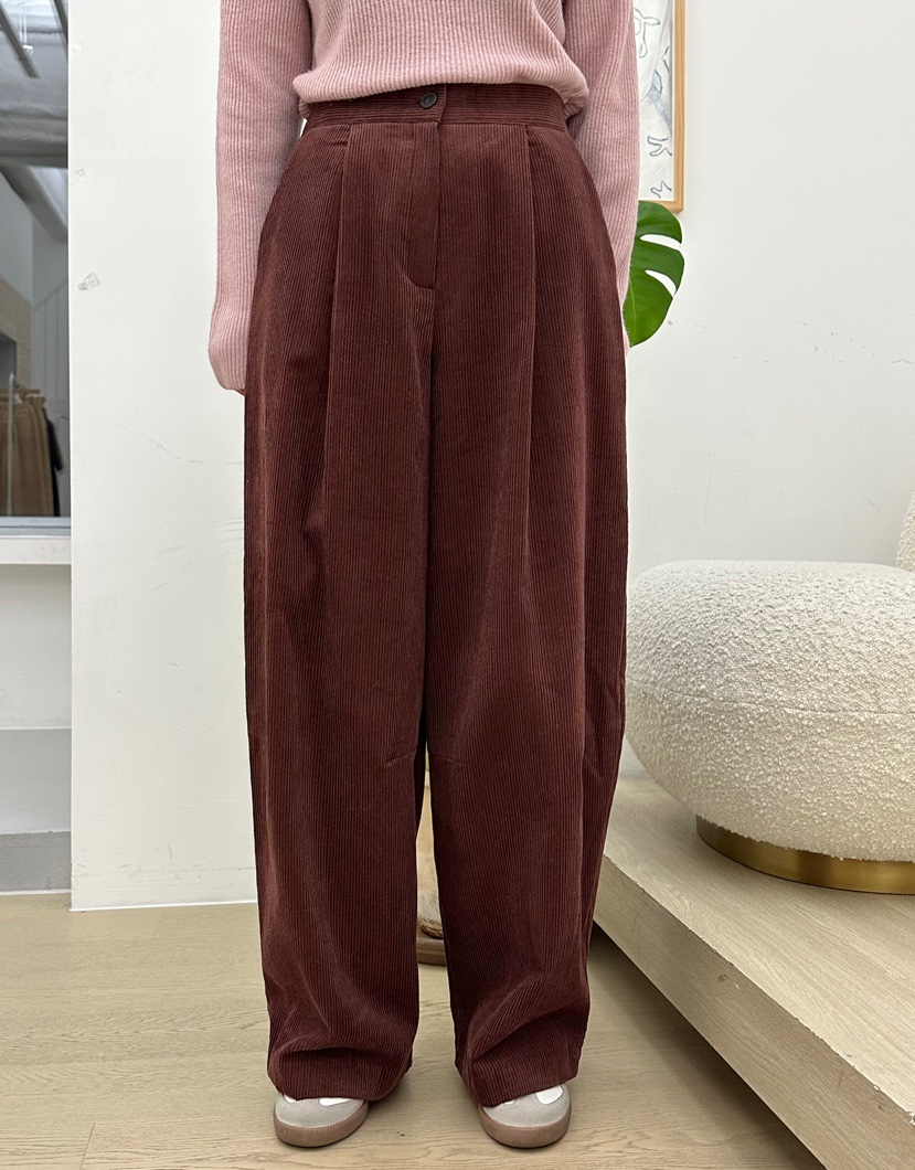 BUT韓國代購㊣女士新品真品熱賣時尚職業推薦休閑休閑褲拉絨button休閑褲圖色2