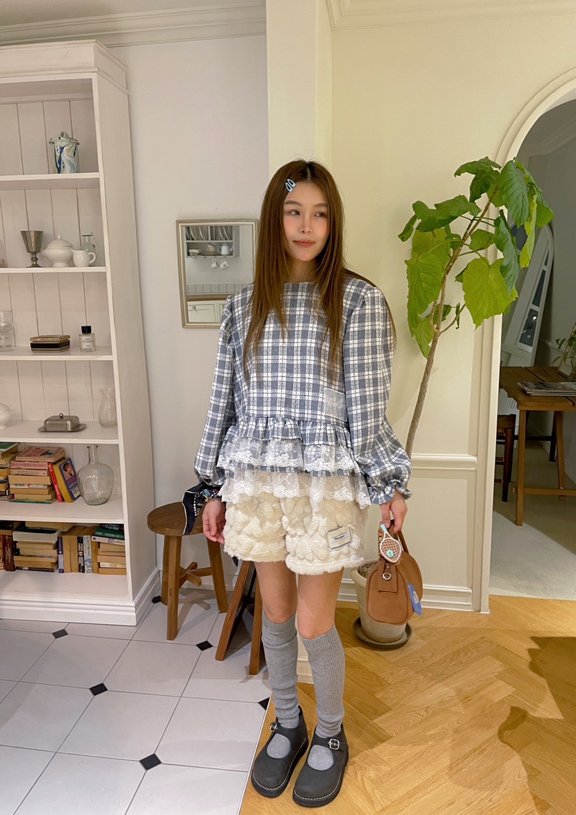 BOUTIQUE-L東大門㊣直郵女士新品熱賣人氣休閑推薦襯衫蕾絲衫BOUTIQUE-L襯衫/蕾絲衫