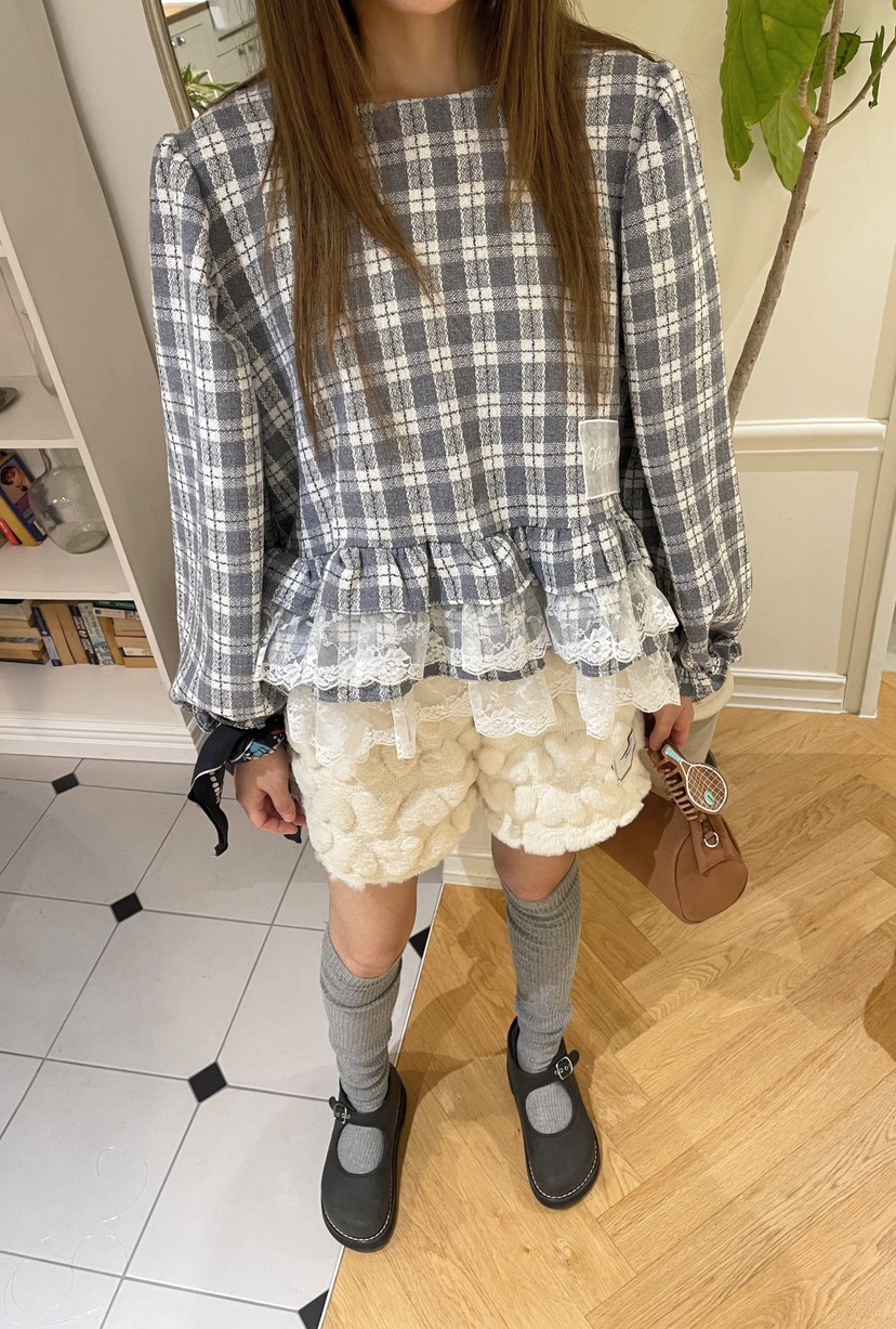 BOUTIQUE-L東大門㊣直郵女士新品熱賣人氣休閑推薦襯衫蕾絲衫BOUTIQUE-L襯衫/蕾絲衫