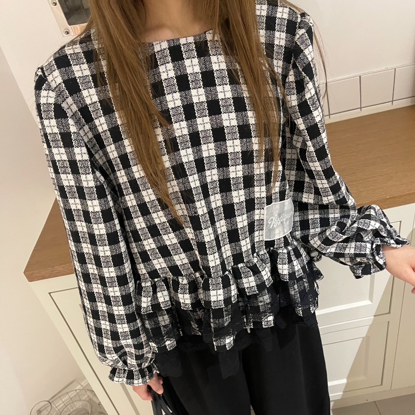 BOUTIQUE-L東大門㊣直郵女士新品熱賣人氣休閑推薦襯衫蕾絲衫BOUTIQUE-L襯衫/蕾絲衫