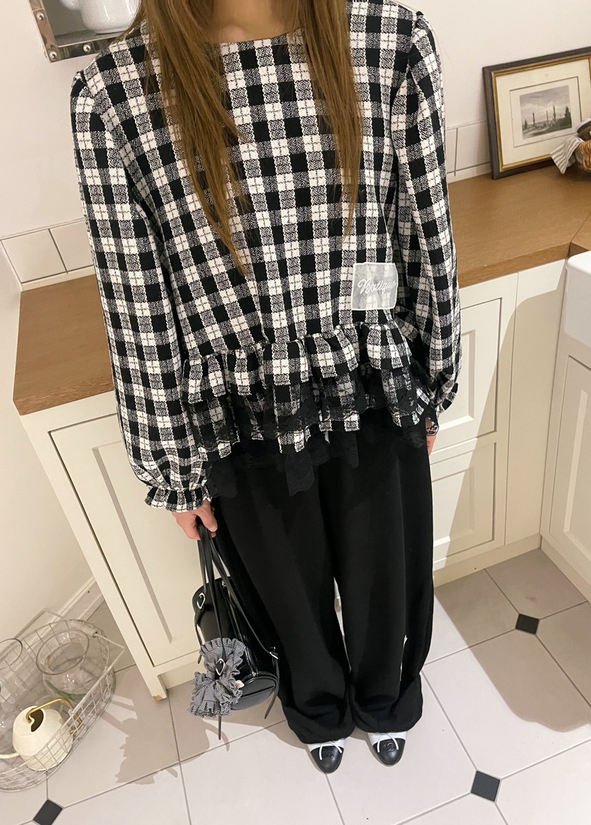 BOUTIQUE-L東大門㊣直郵女士新品熱賣人氣休閑推薦襯衫蕾絲衫BOUTIQUE-L襯衫/蕾絲衫