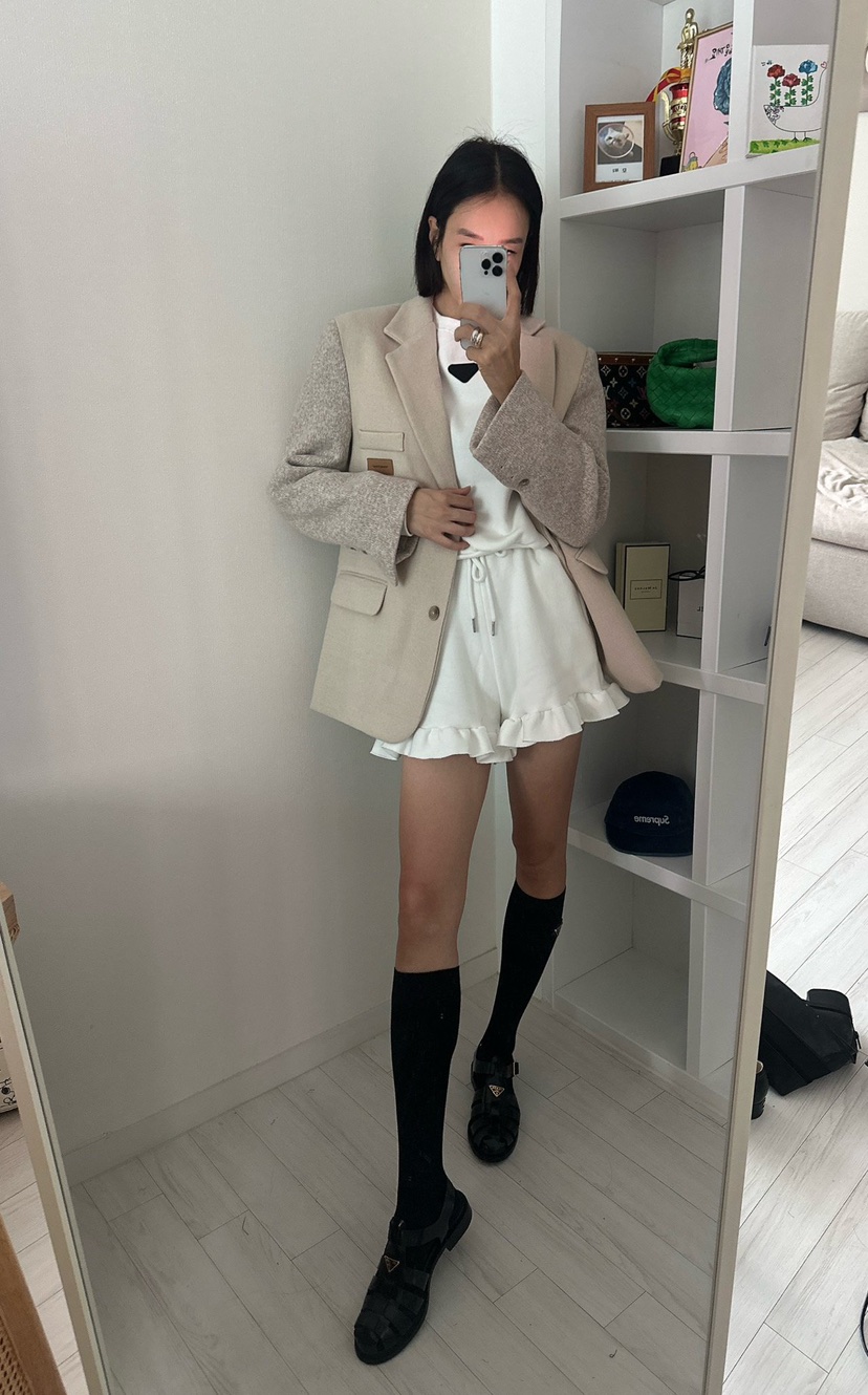 SOUIT東大門㊣直郵女裝新品熱賣人氣25秋冬時尚職業夾克泰迪熊SOUIT by mabel-L夾克