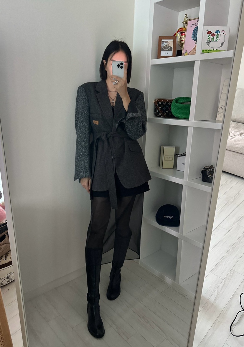 SOUIT東大門㊣直郵女裝新品熱賣人氣25秋冬時尚職業夾克泰迪熊SOUIT by mabel-L夾克