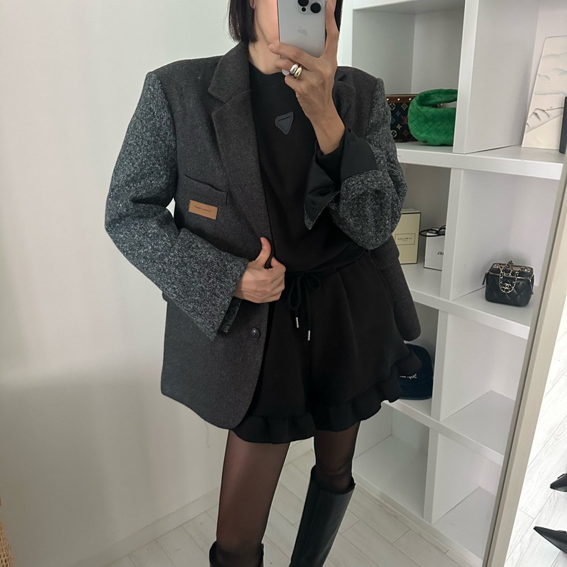 SOUIT東大門㊣直郵女裝新品熱賣人氣25秋冬時尚職業夾克泰迪熊SOUIT by mabel-L夾克