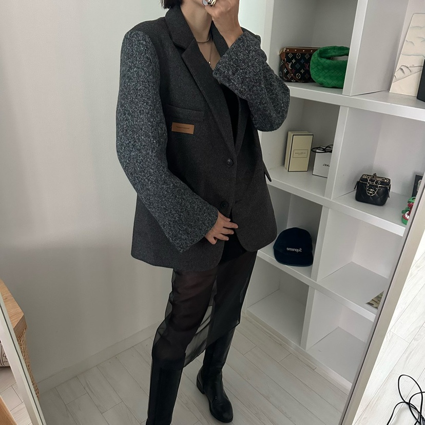 SOUIT東大門㊣直郵女裝新品熱賣人氣25秋冬時尚職業夾克泰迪熊SOUIT by mabel-L夾克