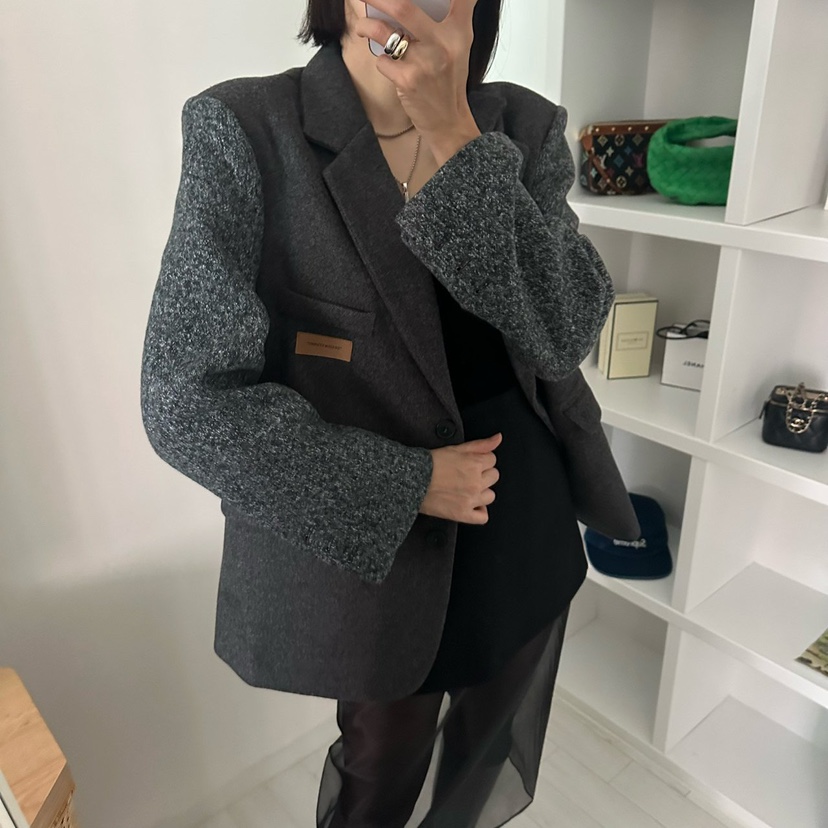 SOUIT東大門㊣直郵女裝新品熱賣人氣25秋冬時尚職業夾克泰迪熊SOUIT by mabel-L夾克