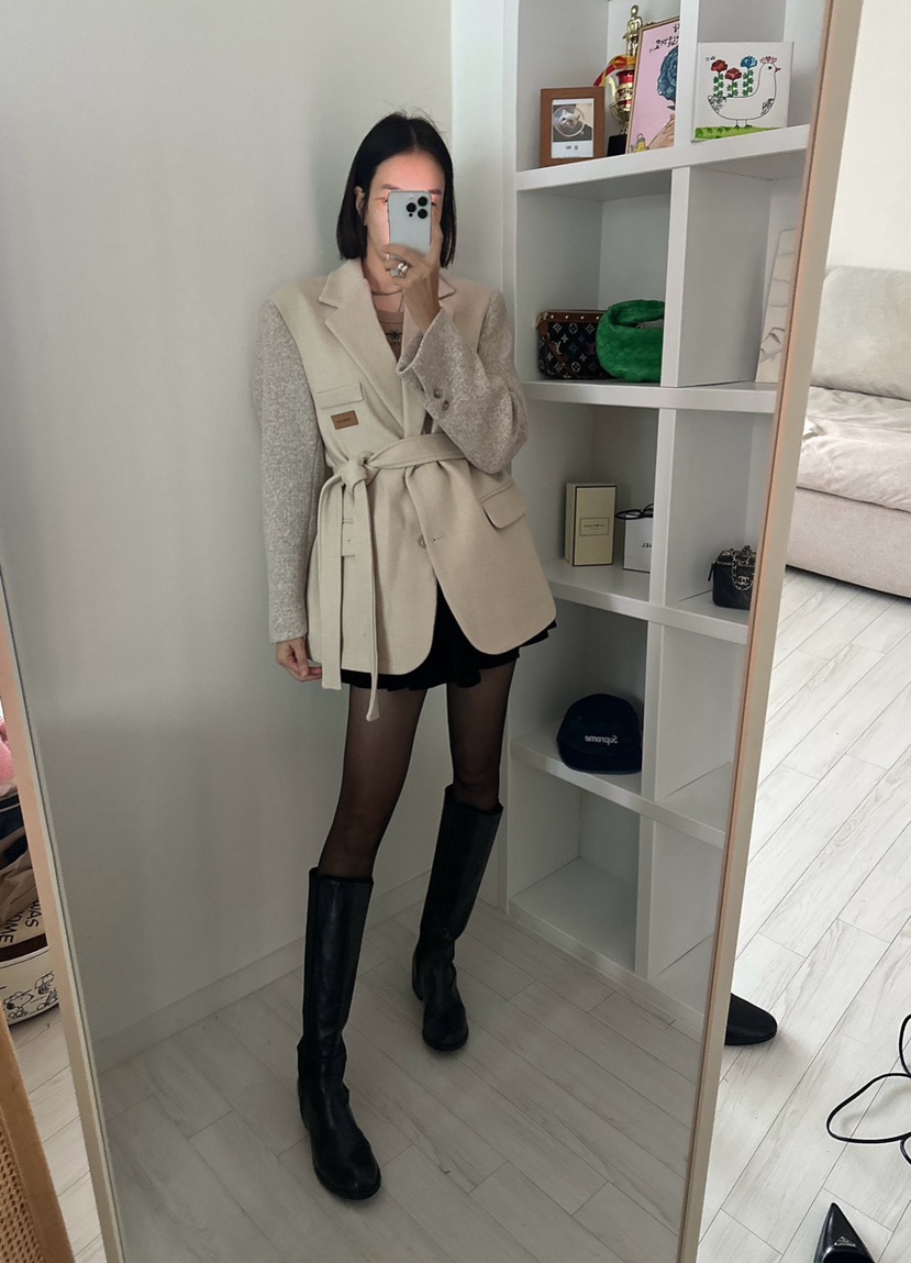 SOUIT東大門㊣直郵女裝新品熱賣人氣25秋冬時尚職業夾克泰迪熊SOUIT by mabel-L夾克