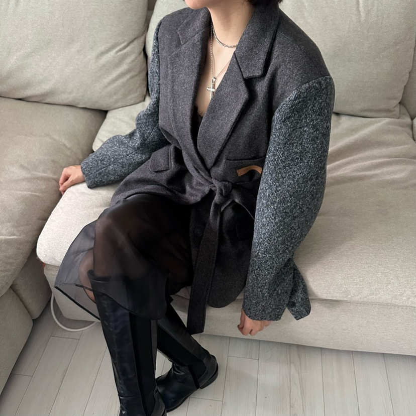SOUIT東大門㊣直郵女裝新品熱賣人氣25秋冬時尚職業夾克泰迪熊SOUIT by mabel-L夾克