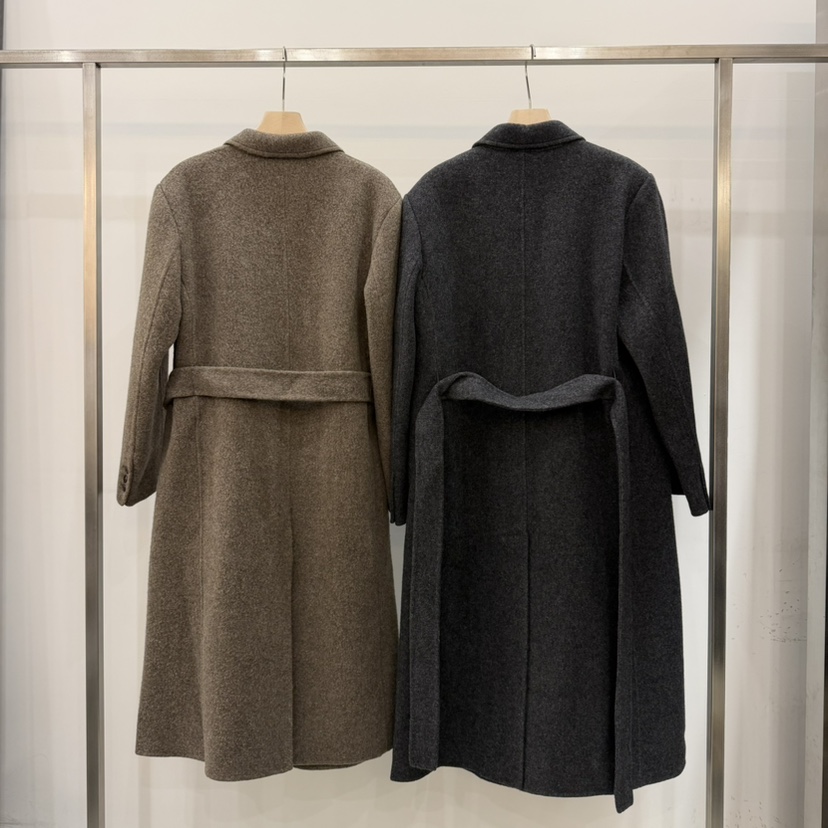 THE EYL東大門㊣直郵女士新品休閑人氣真品中長款大衣含腰帶THE EYL中長款大衣