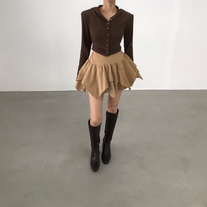 2TWO MOON韓國代購㊣女裝新品熱賣職業25秋冬長袖T恤兜帽雙層2TWO MOON長袖T恤