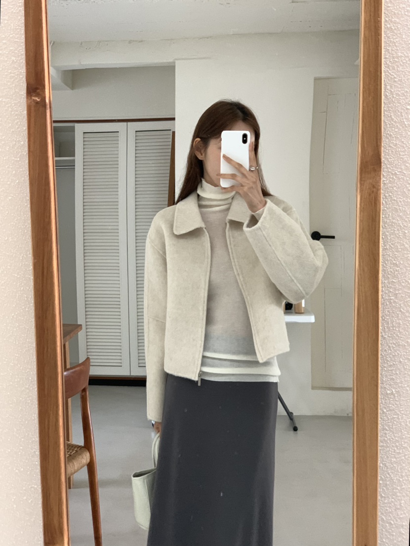 NOTICE東大門㊣直郵女裝新品真品25秋冬推薦人氣夾克手工短款NOTICE夾克