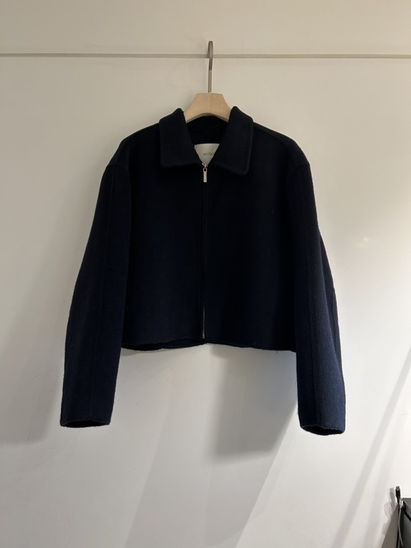 NOTICE東大門㊣直郵女裝新品真品25秋冬推薦人氣夾克手工短款NOTICE夾克圖色2