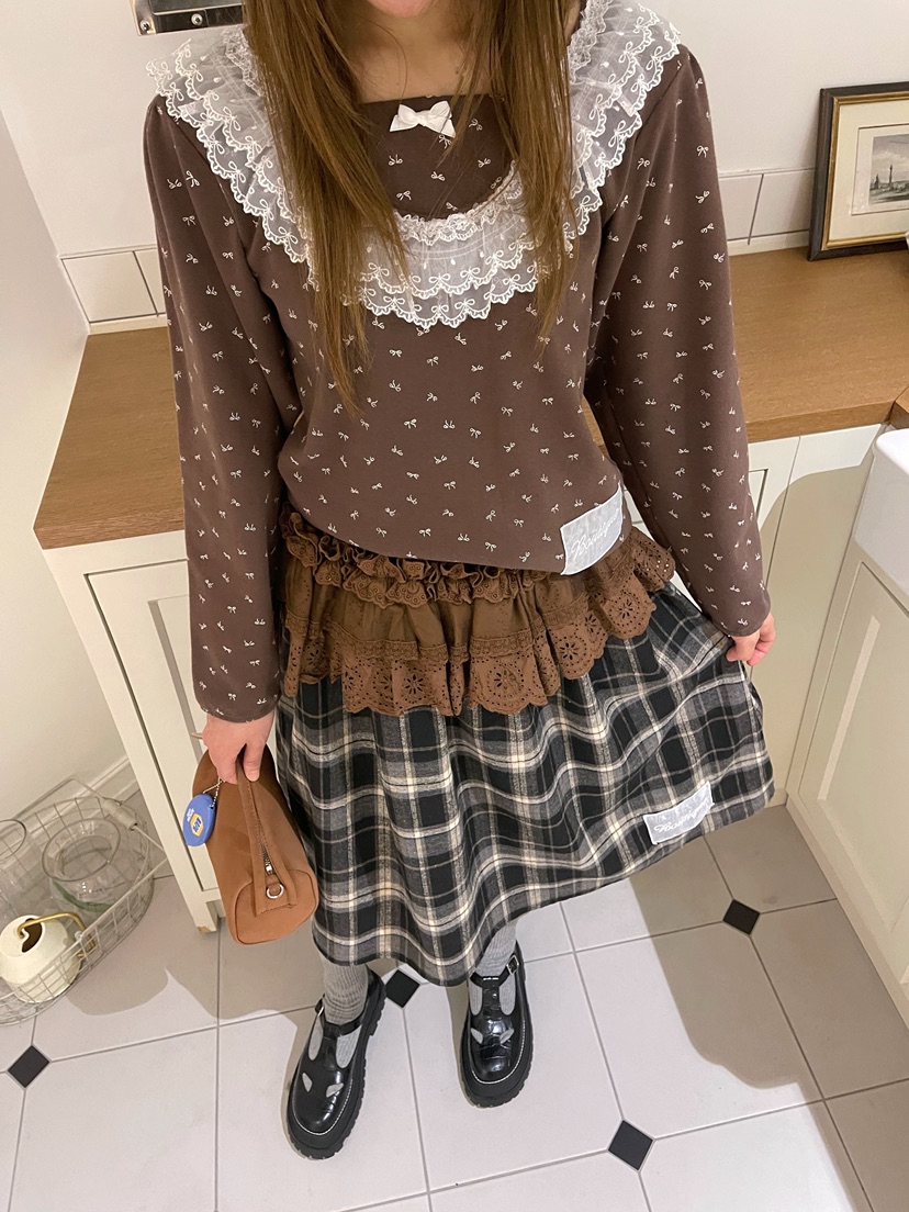 BOUTIQUE-L東大門㊣直郵女裝新品休閑時尚25秋冬職業真品長裙BOUTIQUE-L長裙