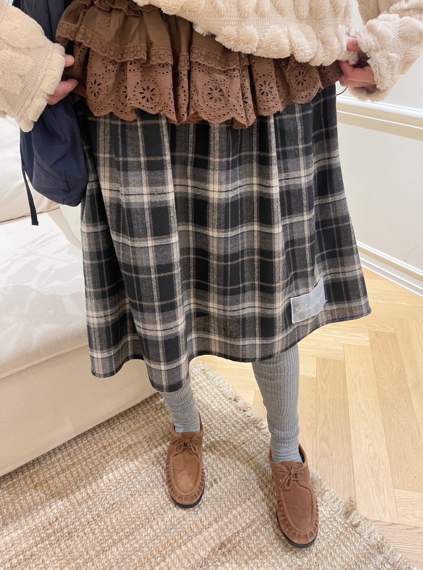 BOUTIQUE-L東大門㊣直郵女裝新品休閑時尚25秋冬職業真品長裙BOUTIQUE-L長裙