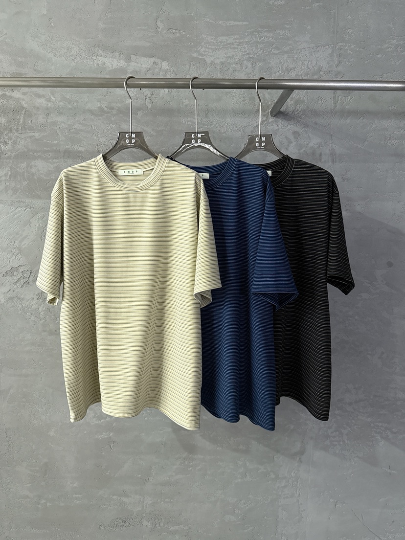COME OPEN東大門㊣代購女士新品25秋冬推薦職業時尚T恤條紋COMP-(COME OPEN)T恤
