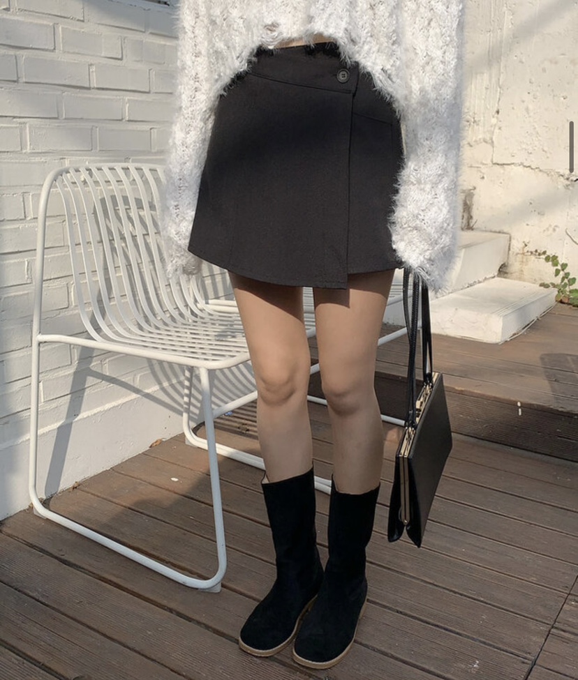 EOMPIT東大門㊣實拍女裝新品推薦休閑時尚25秋冬人氣熱賣短裙EOMPIT短裙圖色2