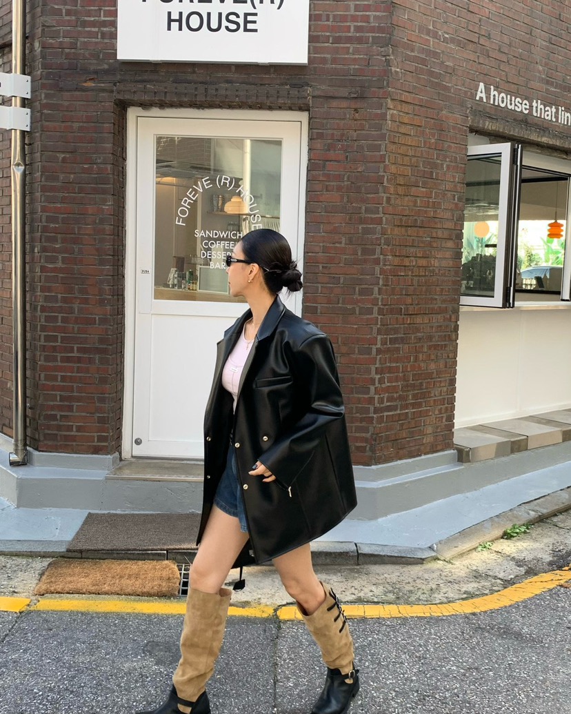 REVE CITE-L東大門㊣直郵女裝新款休閑職業25秋冬人氣夾克REVE CITE夾克