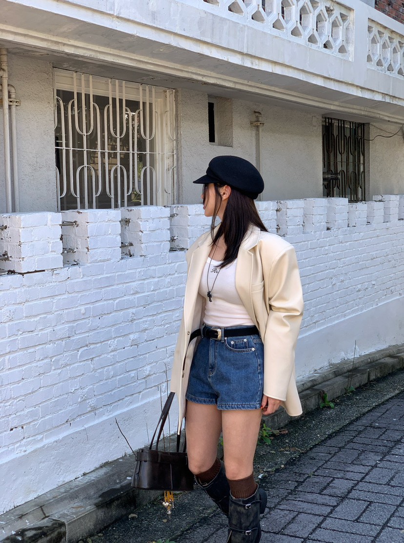 REVE CITE-L韓國代購㊣女士新款休閑真品熱賣腰帶絨面革腰帶REVE CITE腰帶